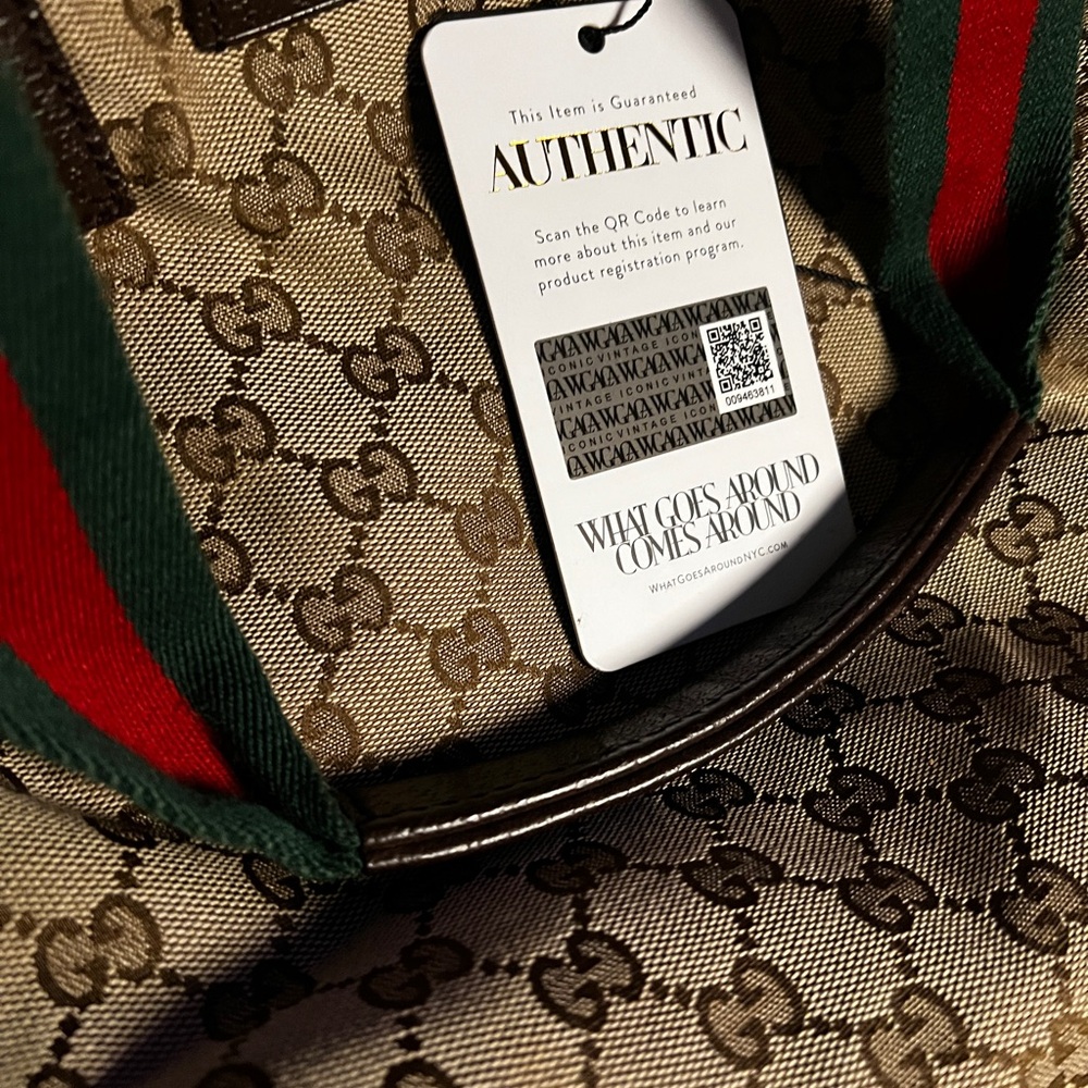 Gucci Beige and Brown Tote Bag
